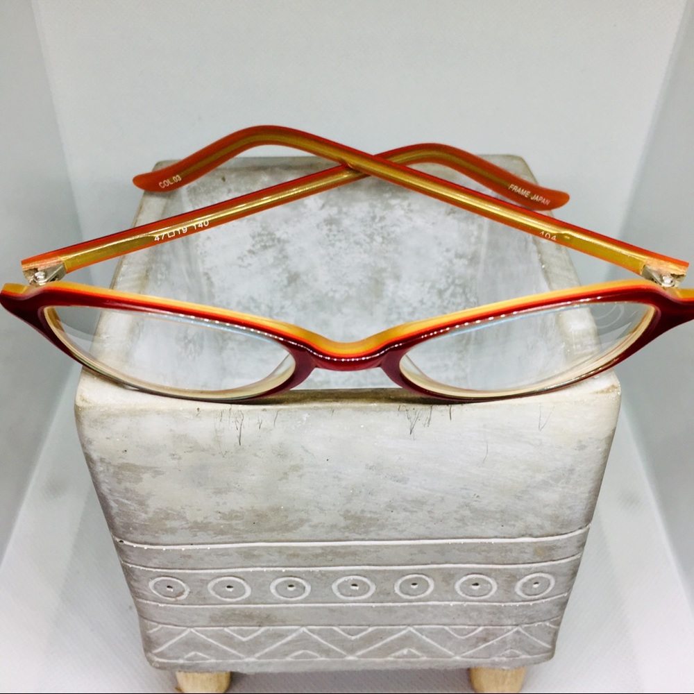 Red eye glasses | frames - Picture 3 of 5